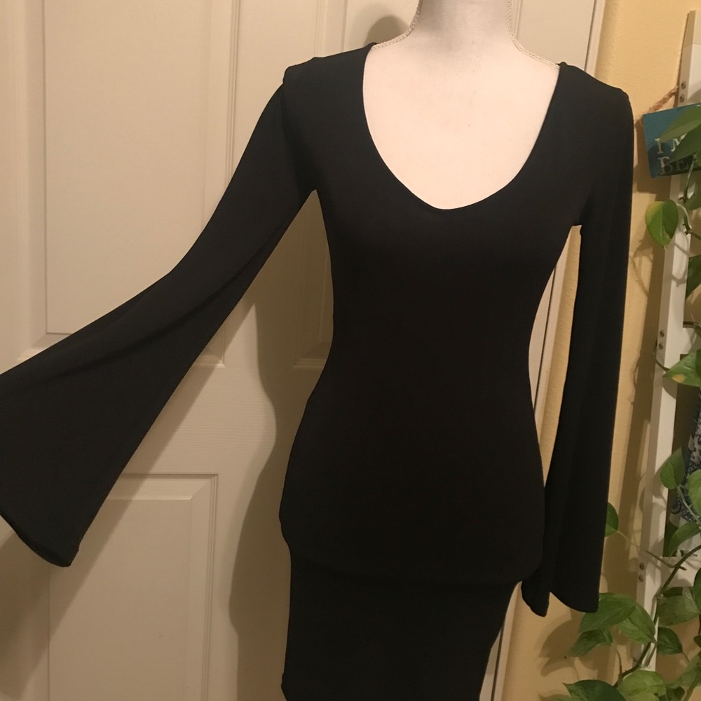 Forever 21 Bell Sleeve Little Black Dress